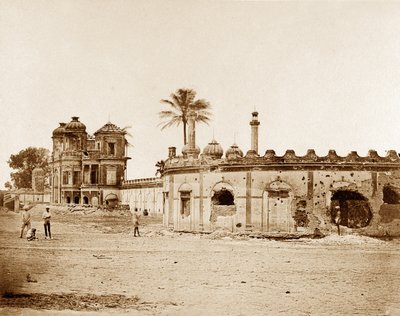 Le Secundra Bagh montrant la brèche de la porte, Lucknow - Felice Beato